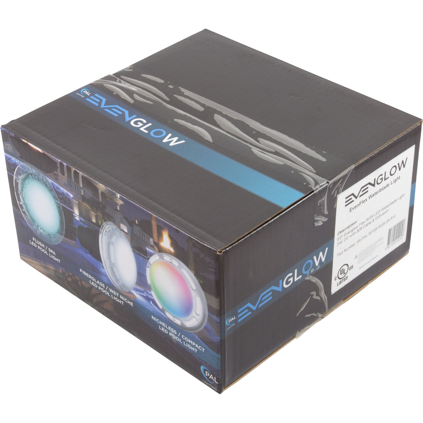 Projecteur à lame d'eau EvenFlow 6'0" 24 VCC, 26,4 W, 80 pi, Mt Clps