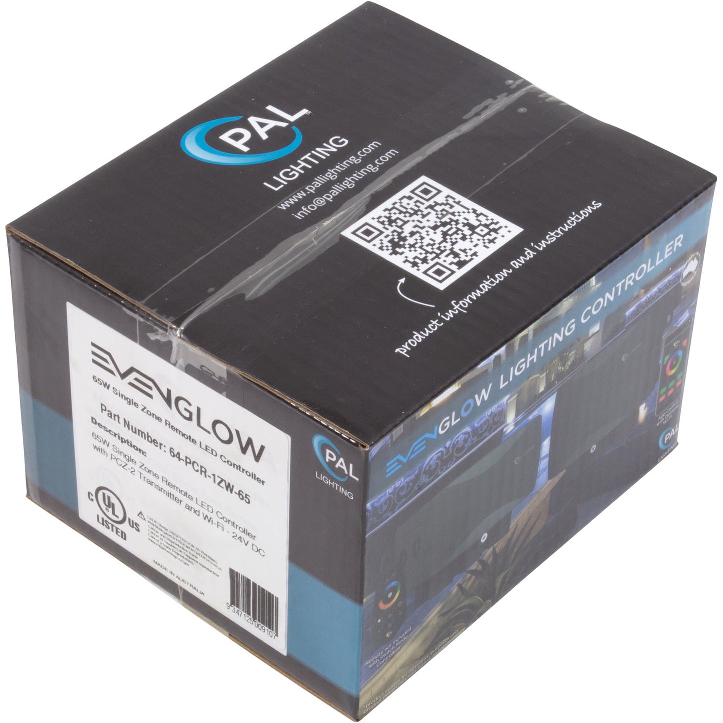 PAL 65W Multi Color Zone unique Télécommande Transf, Wi-Fi 24VDC