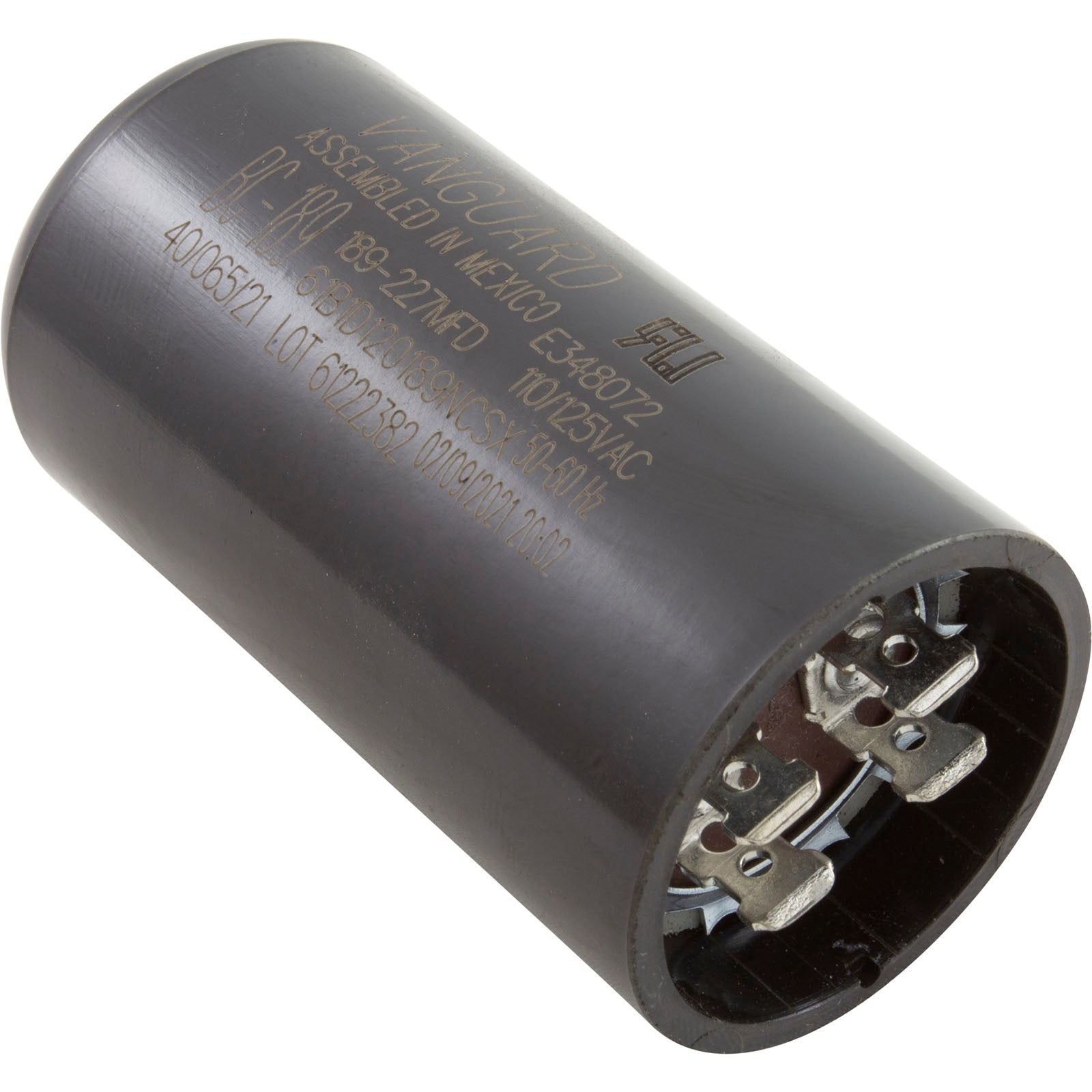 Essex Group Start Capacitor – 189-227 MFD, 125V, 1-7/16" X 2-3/4" – Pool Pump Motor Replacement