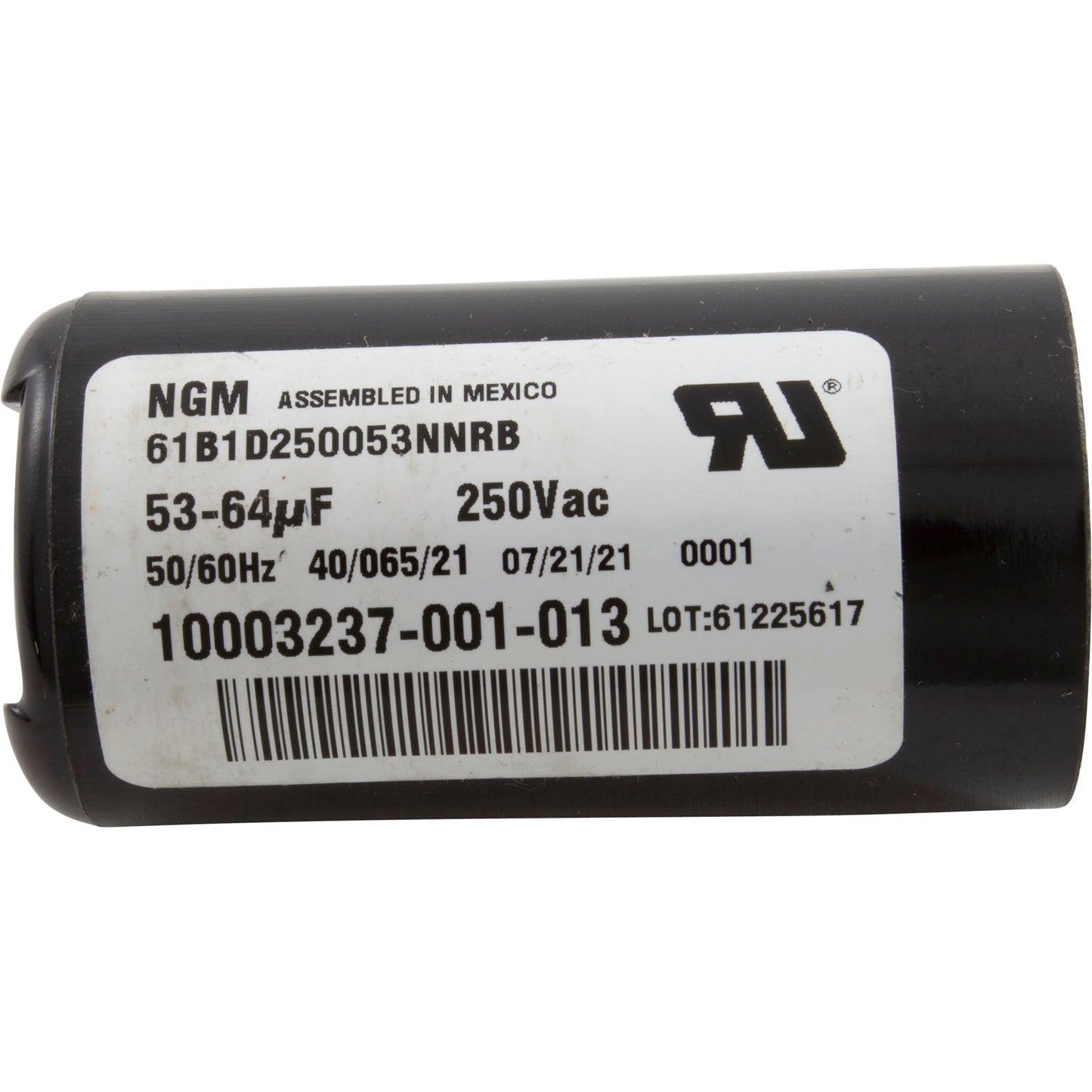 Start Capacitor, 53-64 MFD, 230v, 1-7/16" x 2-3/4"