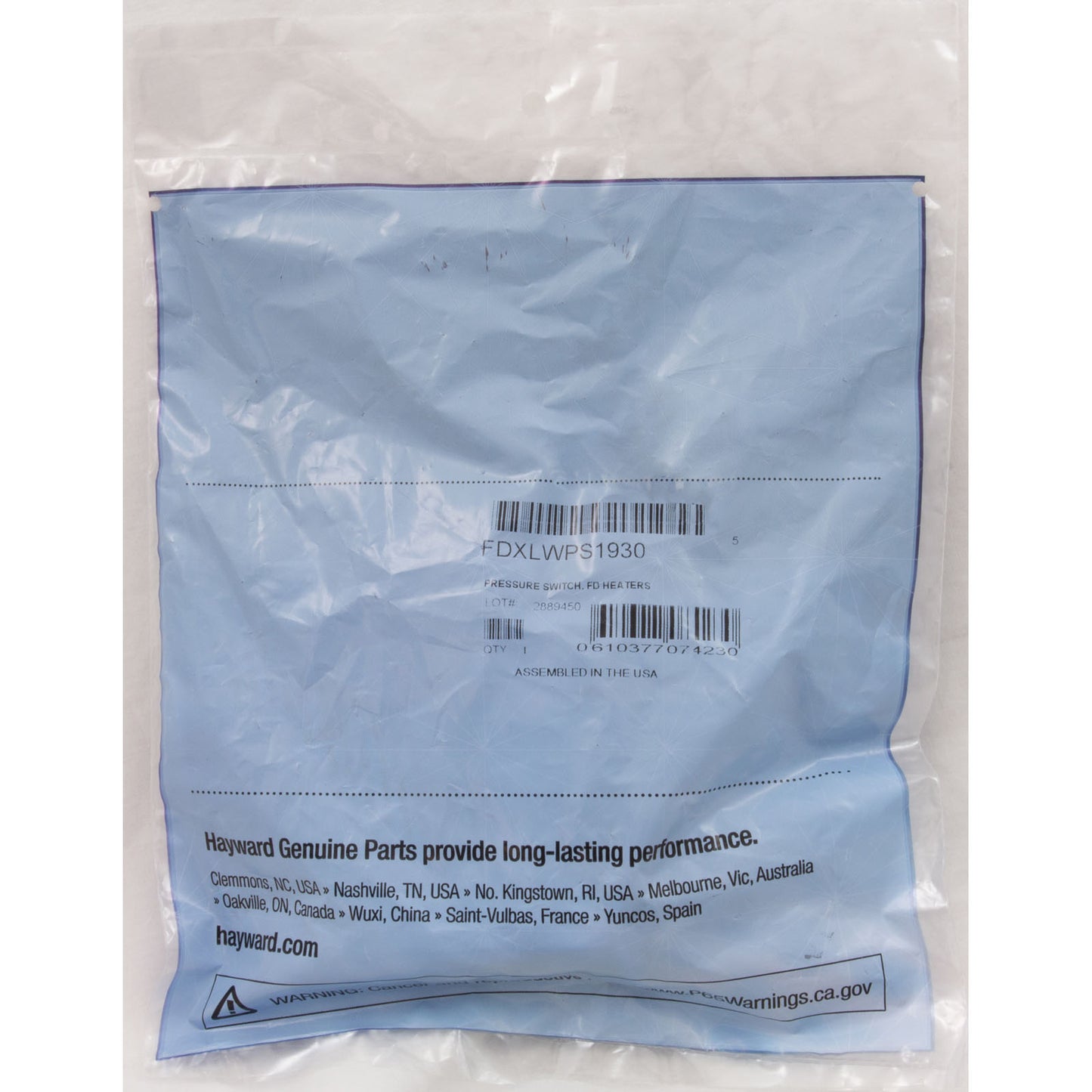 Pressure Switch, Hayward Universal