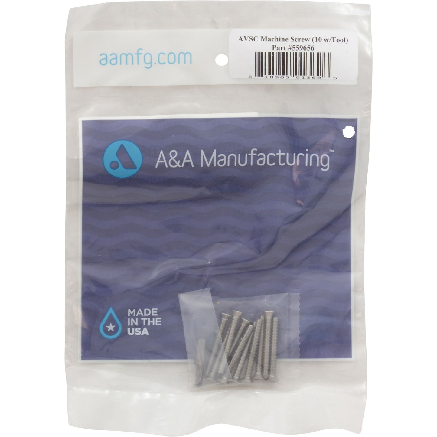 Screw Set, A & A AVSC Channel Drain, qty 10