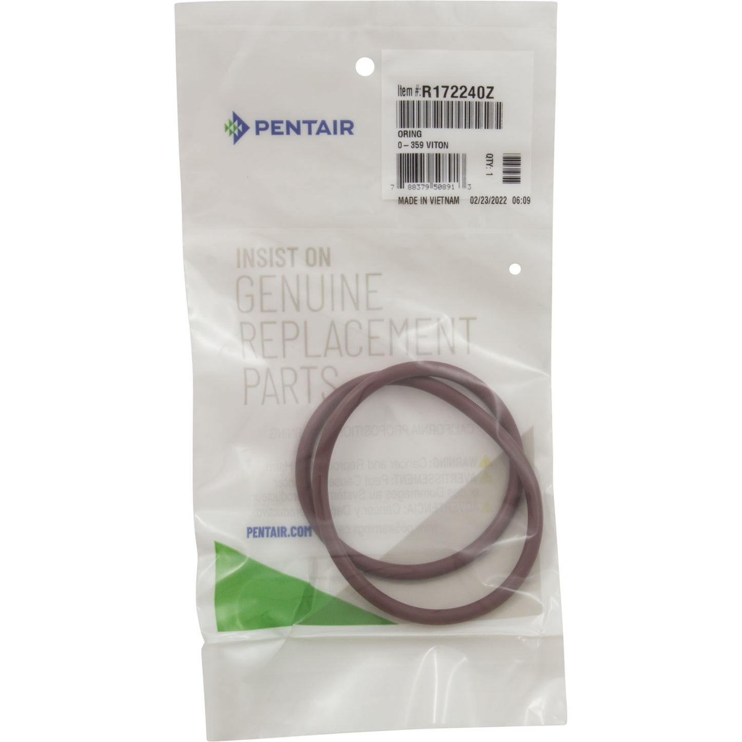 Lid O-Ring, Viton, Pentair HC-3315/3330/3340 Automatic Feeders