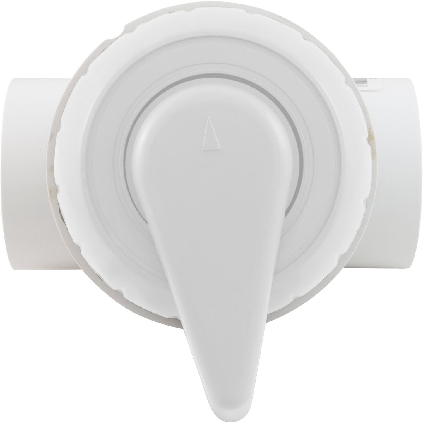 Diverter Valve, WW, 2", 2 Port, Top Mount, Notched, White