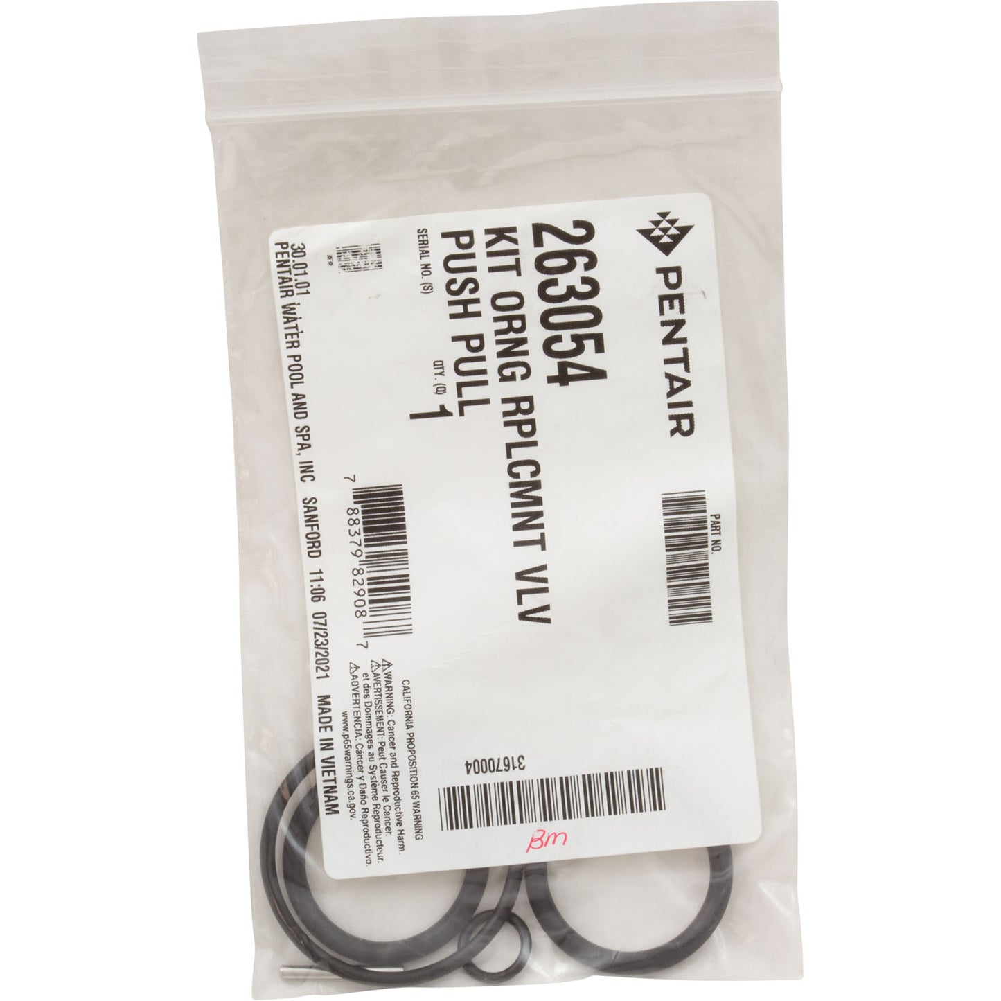 Kit, O-rings,Includes all valve O-rings