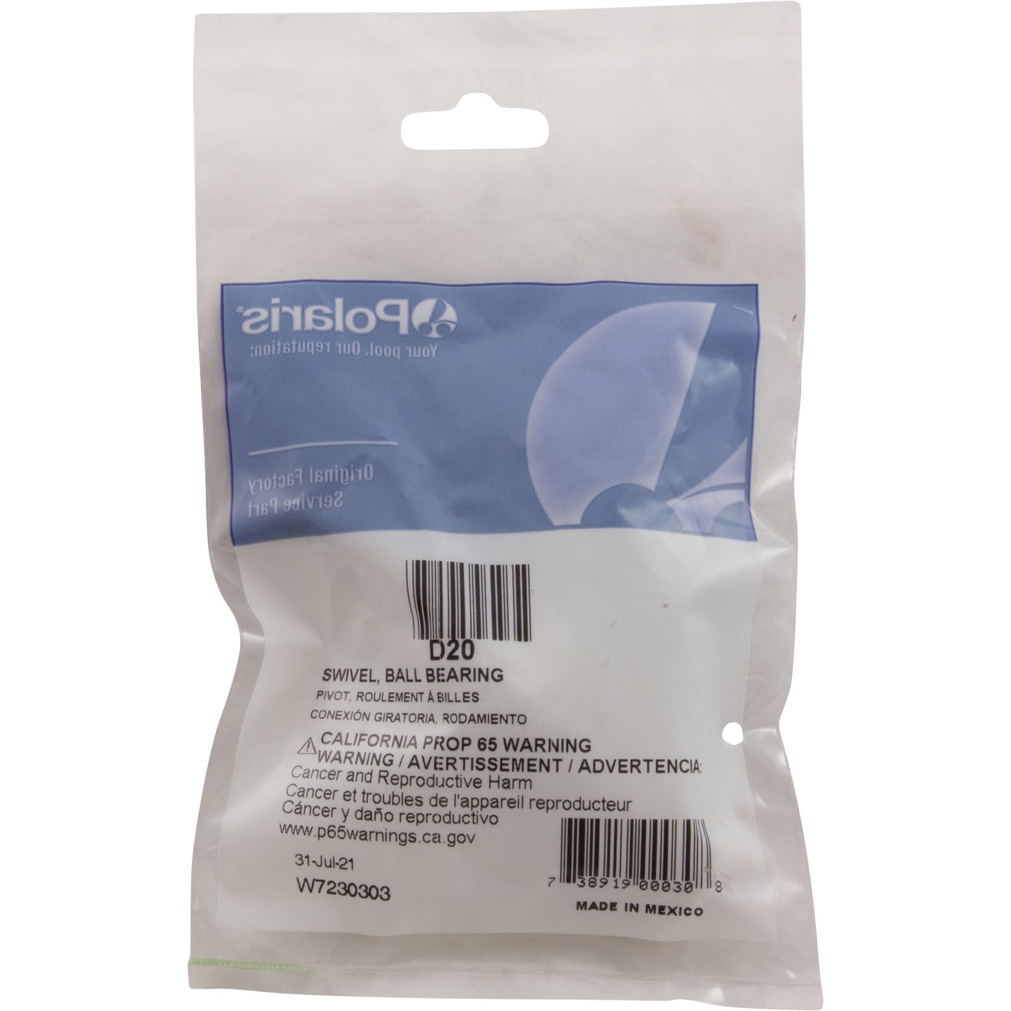 Swivel, Zodiac Polaris 180/280/360/380/3900