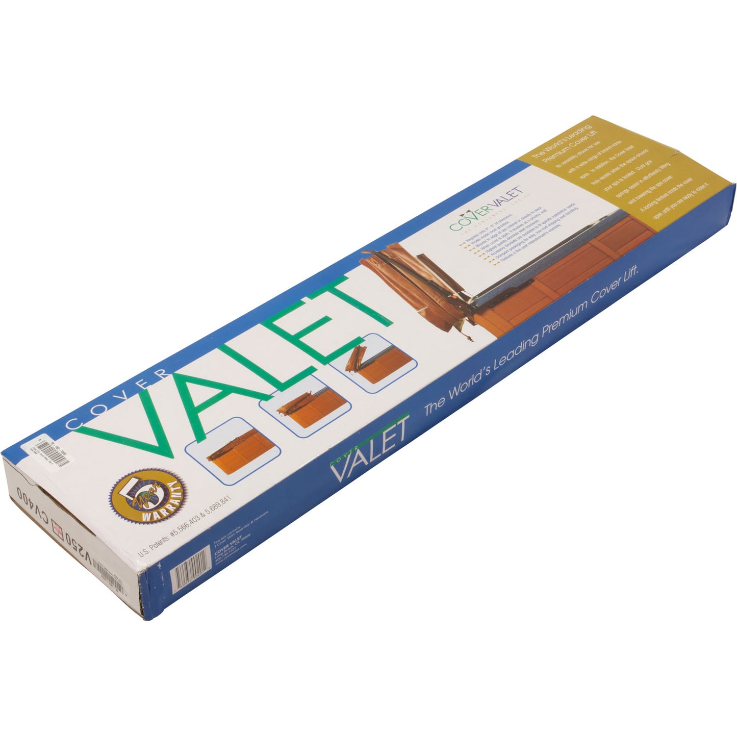 Ascenseur de couverture, Valet de couverture, Le Valet de couverture, Jusqu'à 104"