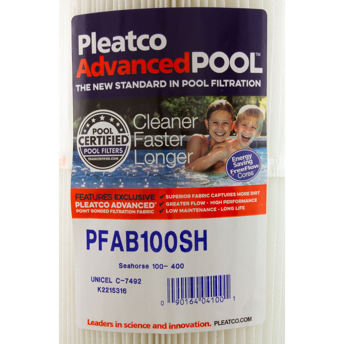 Pentair Pac-Fab Sea Horse (FG Tank) / Pac-Fab Sea Horse (SS Tank) Replacement Cartridge - 100 Sq Ft (PFAB100SH)