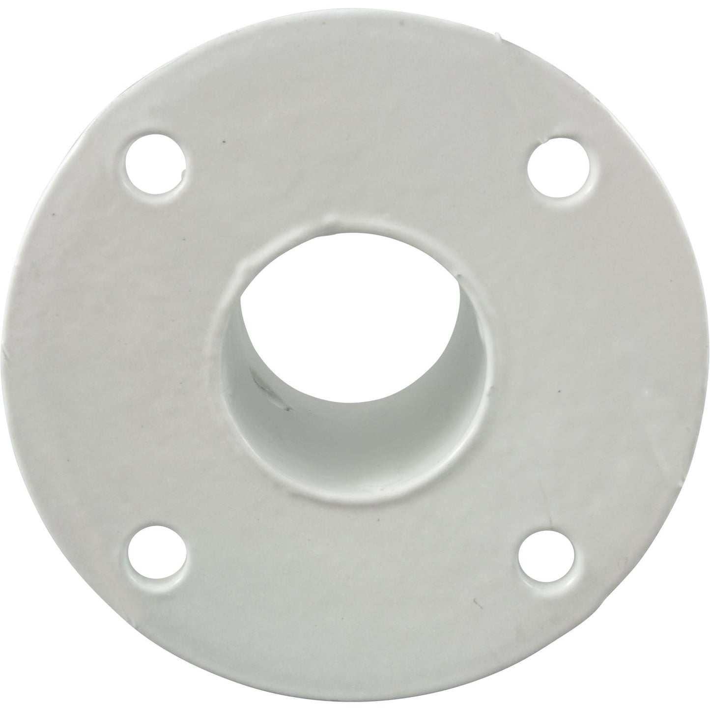 Deck Flange Only, Perma Cast, For Slide, 1.9", White/Aluminum