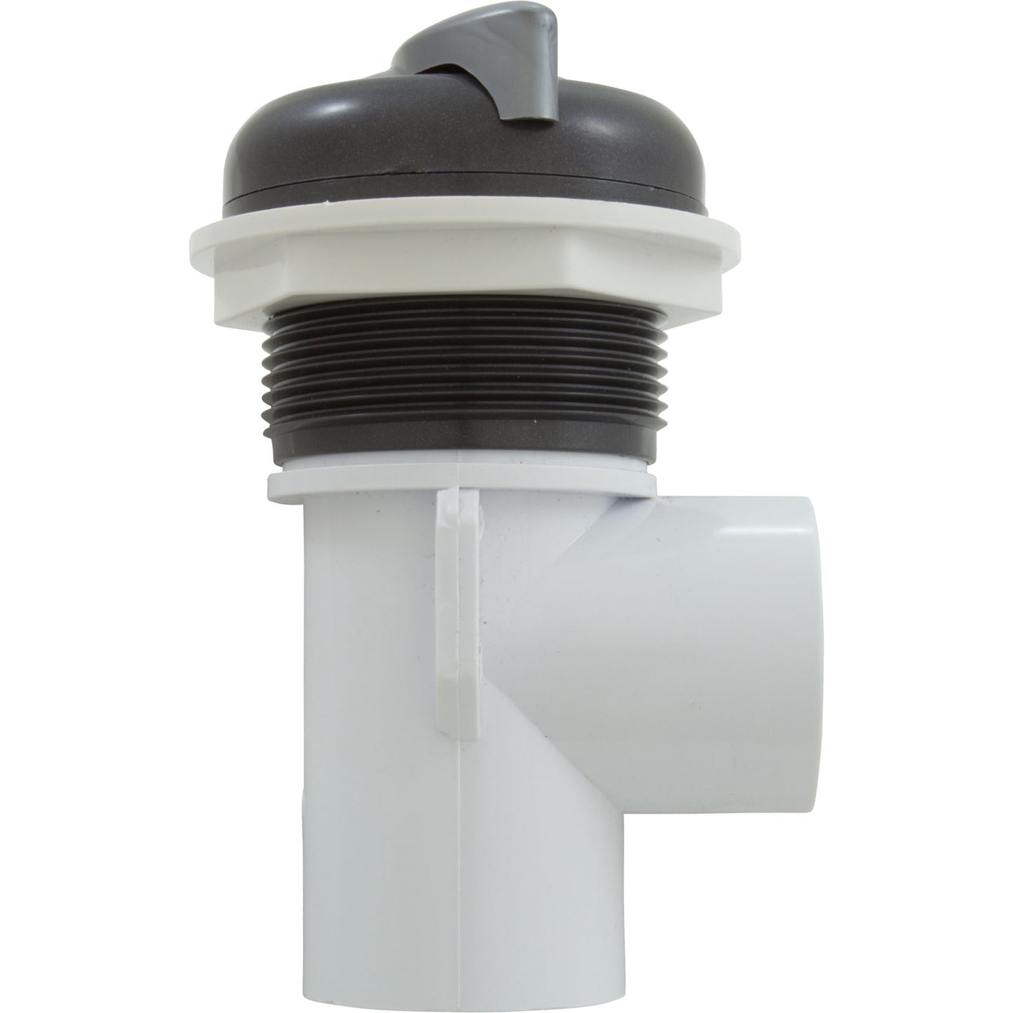 Diverter Valve, Cmp, 2-1/16"Hs, 1"S, S-Handle, Gry/Slvr