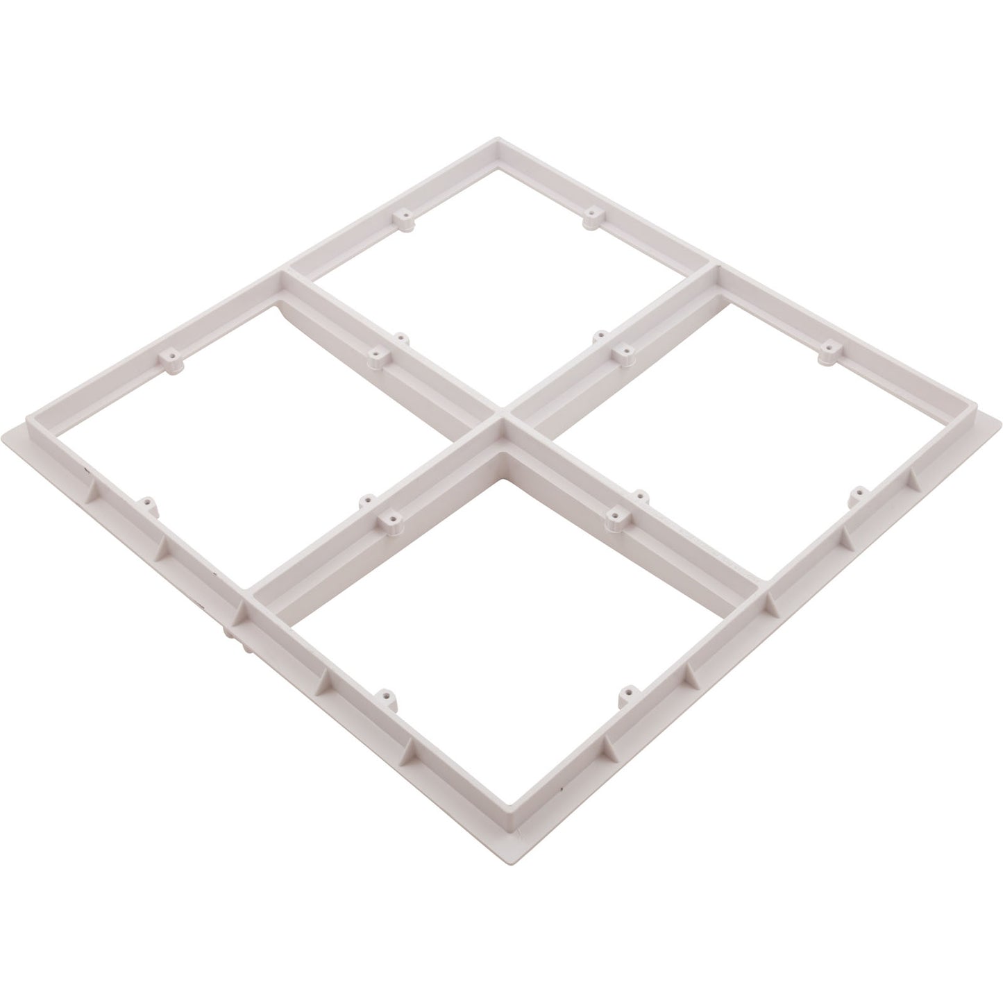Wave Drain, AquaStar, 18" Square Mud Frame, White