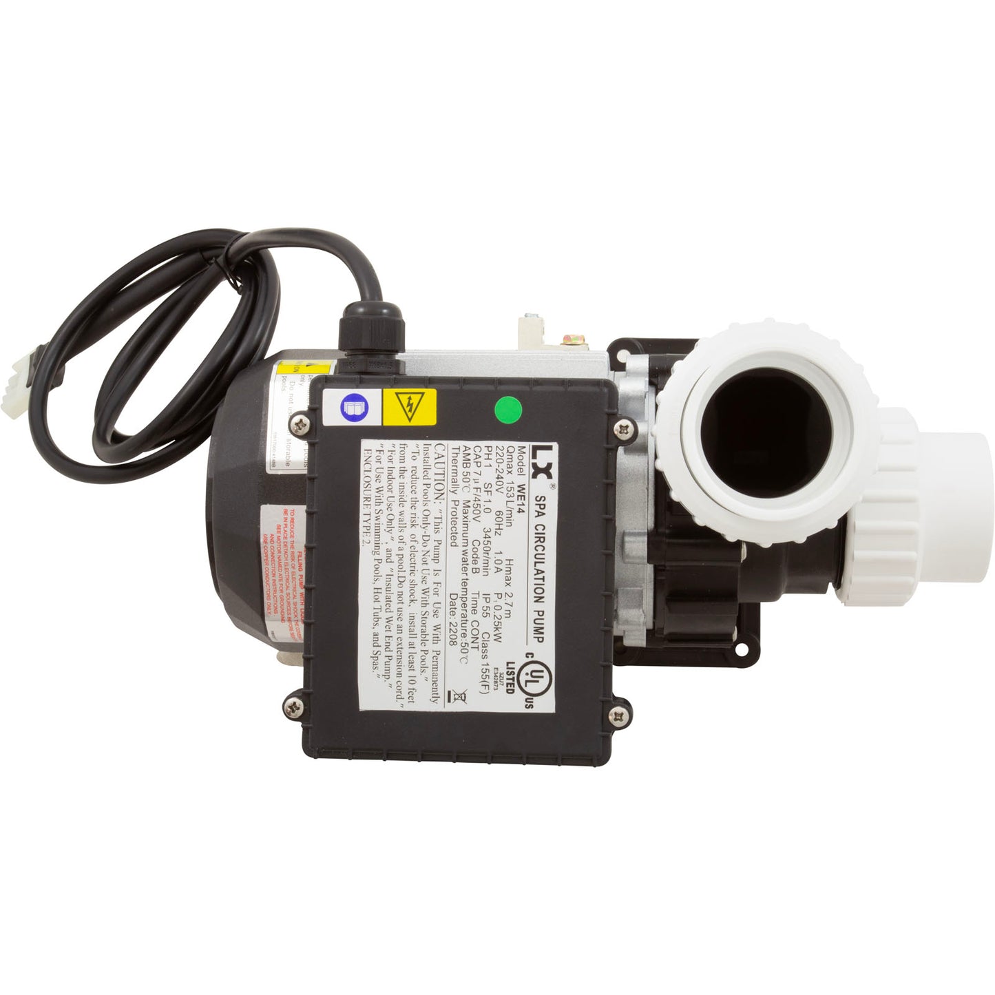 Pump, Circ, LX WE14, 230v, 3450rpm, 1.0A, 1-1/2"mbt