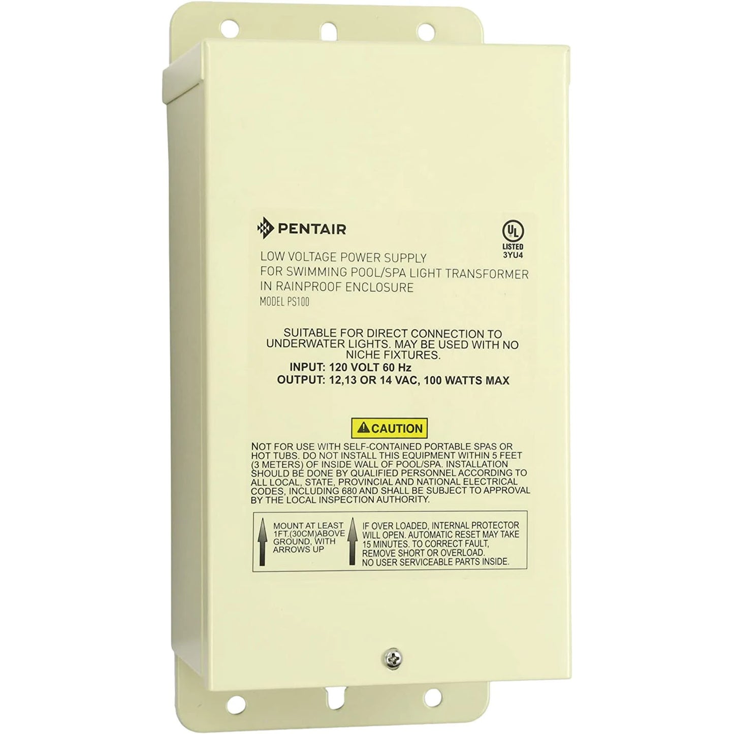 Transformador Pentair de 12v a 14v, 100w