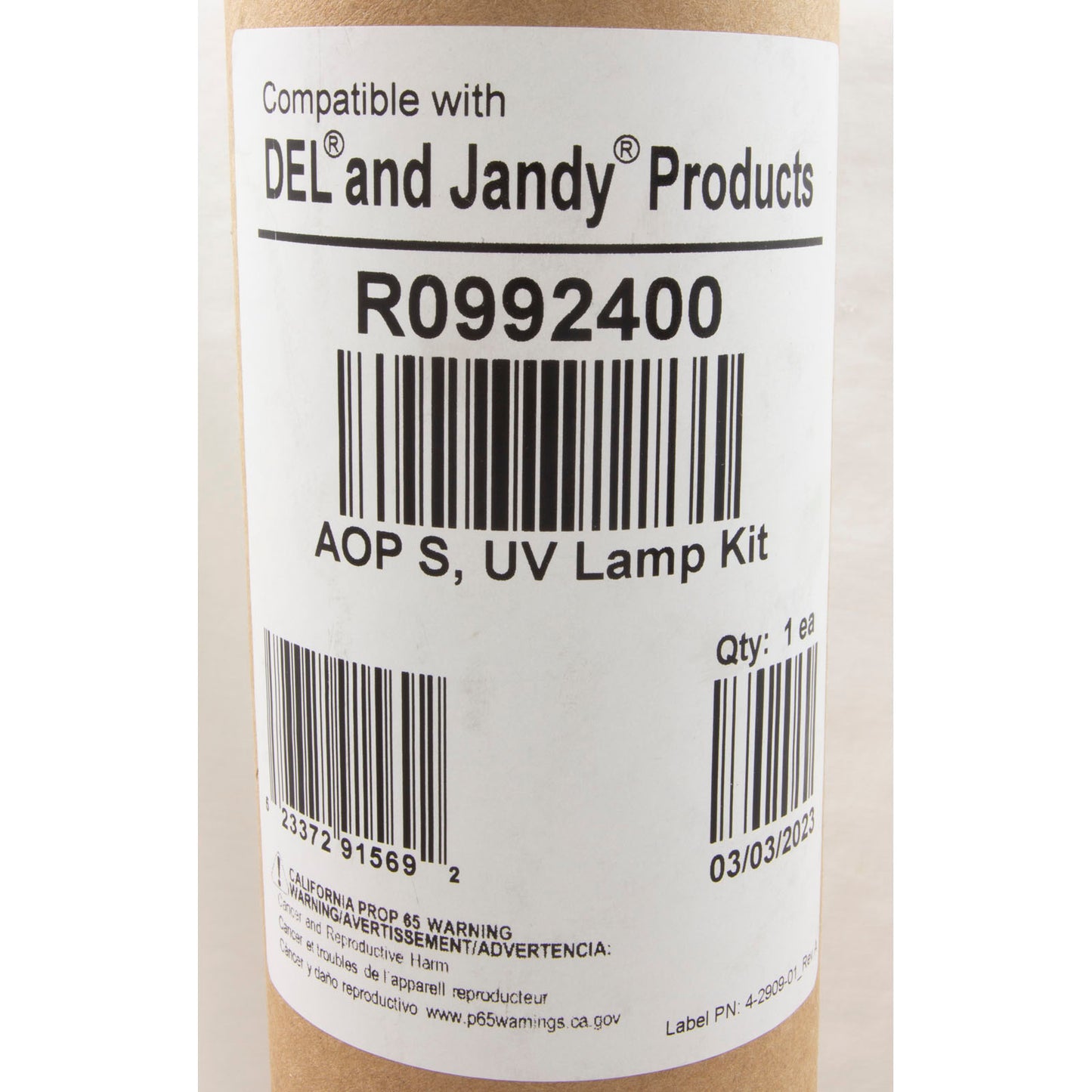 Kit de lámpara ultravioleta, Del Ozone AOP S