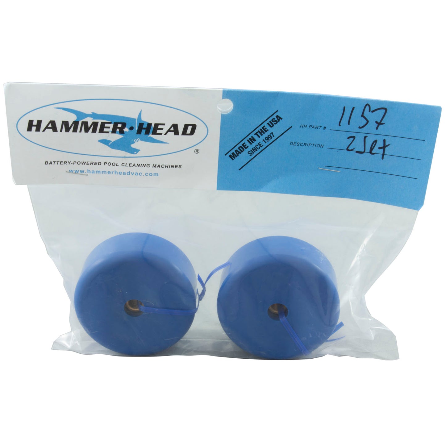 Head Wheel Set, Hammerhead 21"/30" Vacuum, Large, 2 Pack