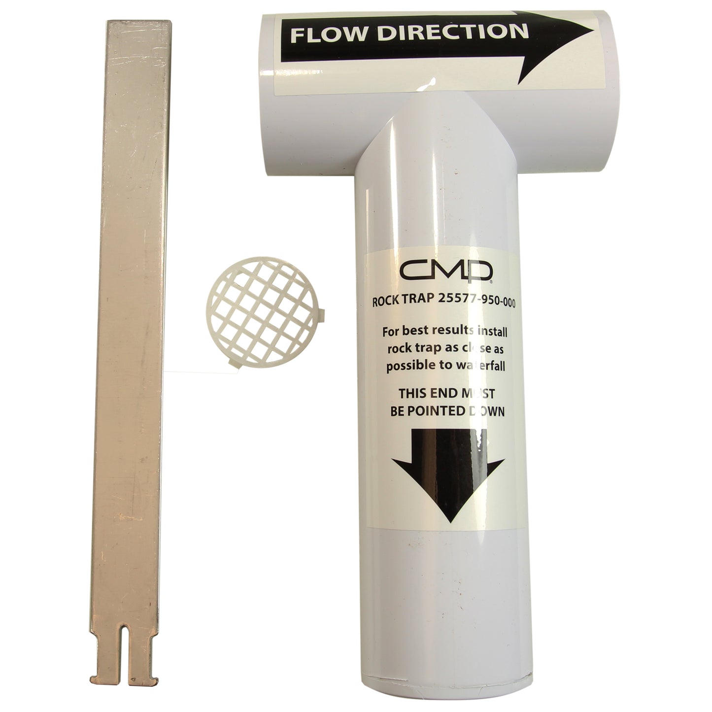 Cascada para piscina Natural Wonders de 36 pulgadas en color gris con puerto posterior y borde de 6 pulgadas