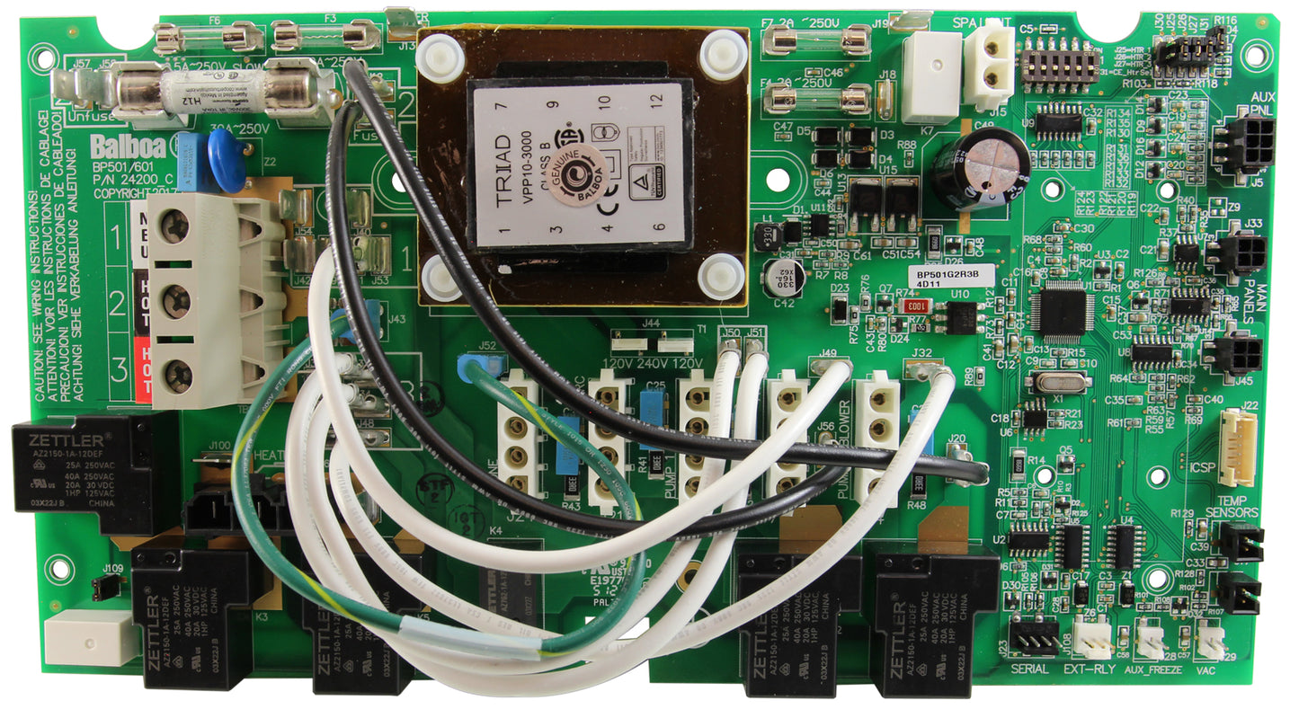 PCB, Balboa Water Group, véritable BP501G2, pompe de circulation