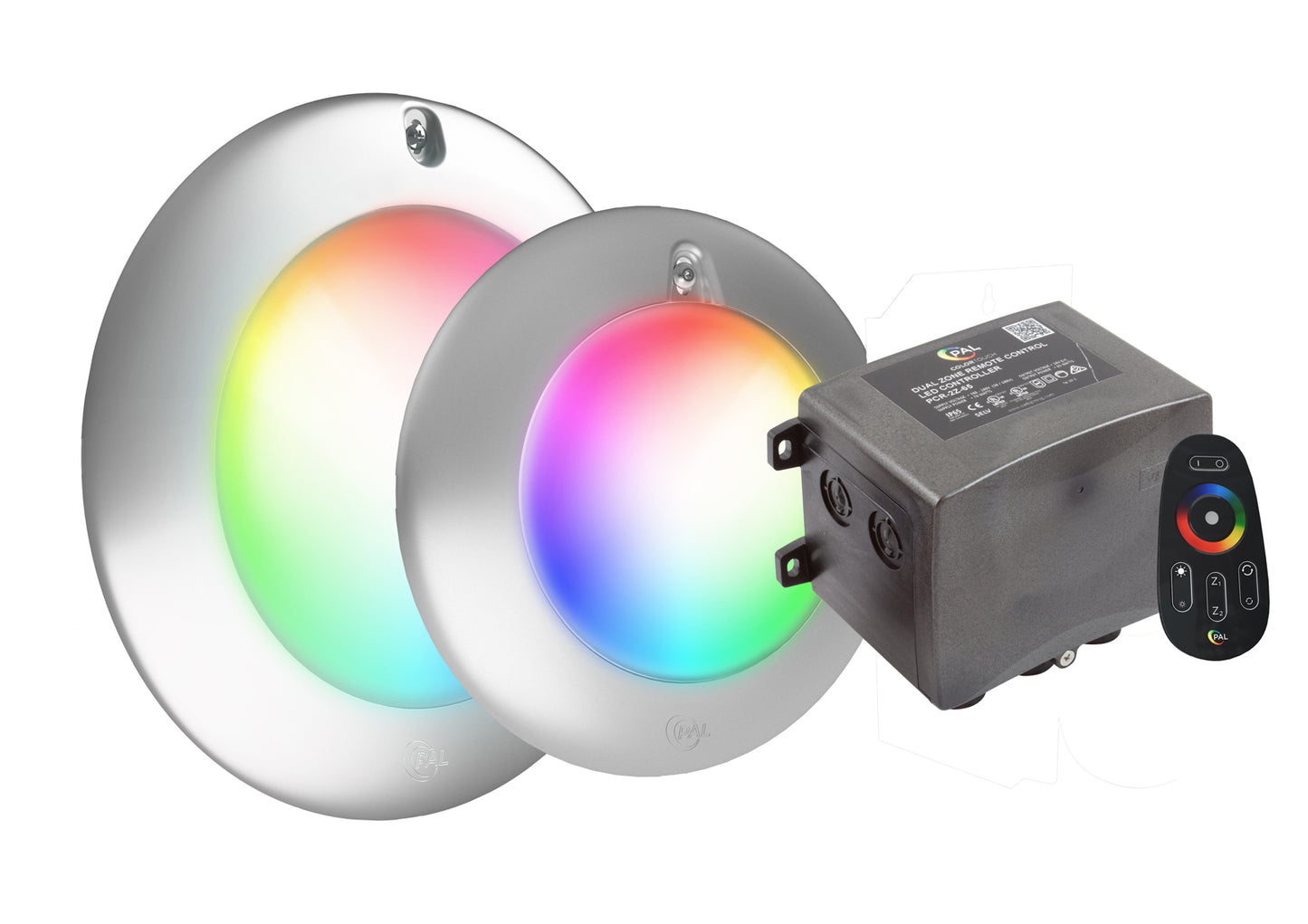 Kit de iluminación LED para piscina PAL RGB con control remoto