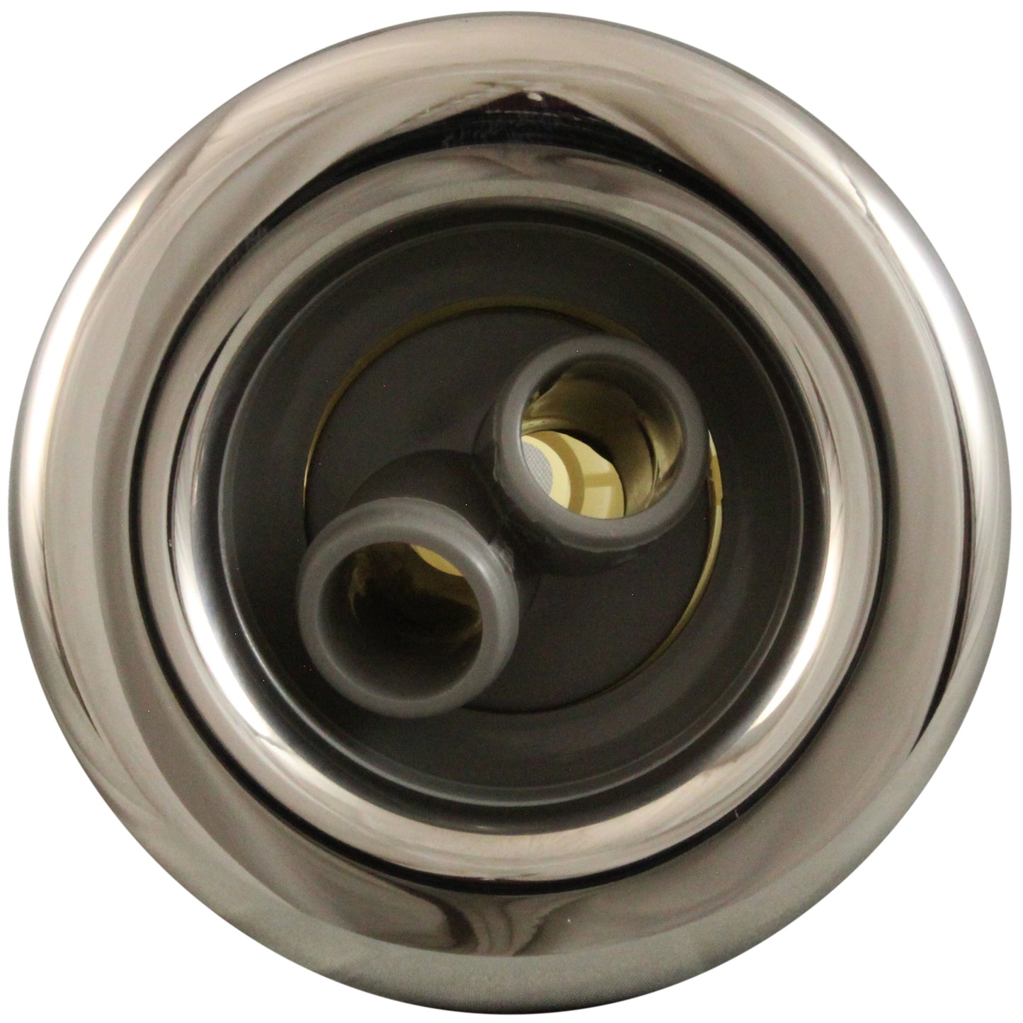 Pistola Jet Intl, WW Poly Strm, 3-3/8" fd, TwinRoto, lisa, acero inoxidable/gris, rosca