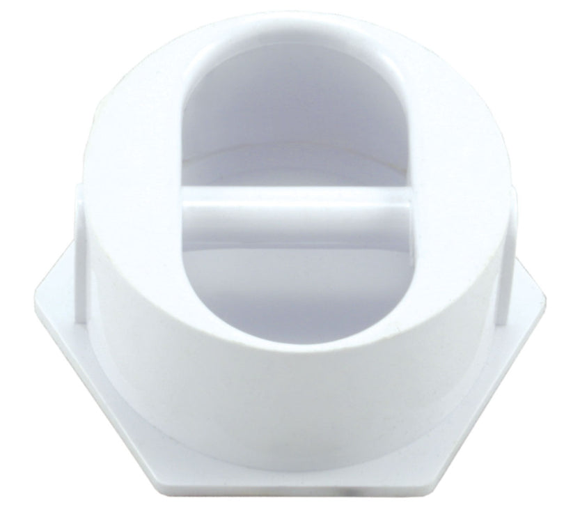 Pasador de plástico para anclaje de cuerda, color blanco