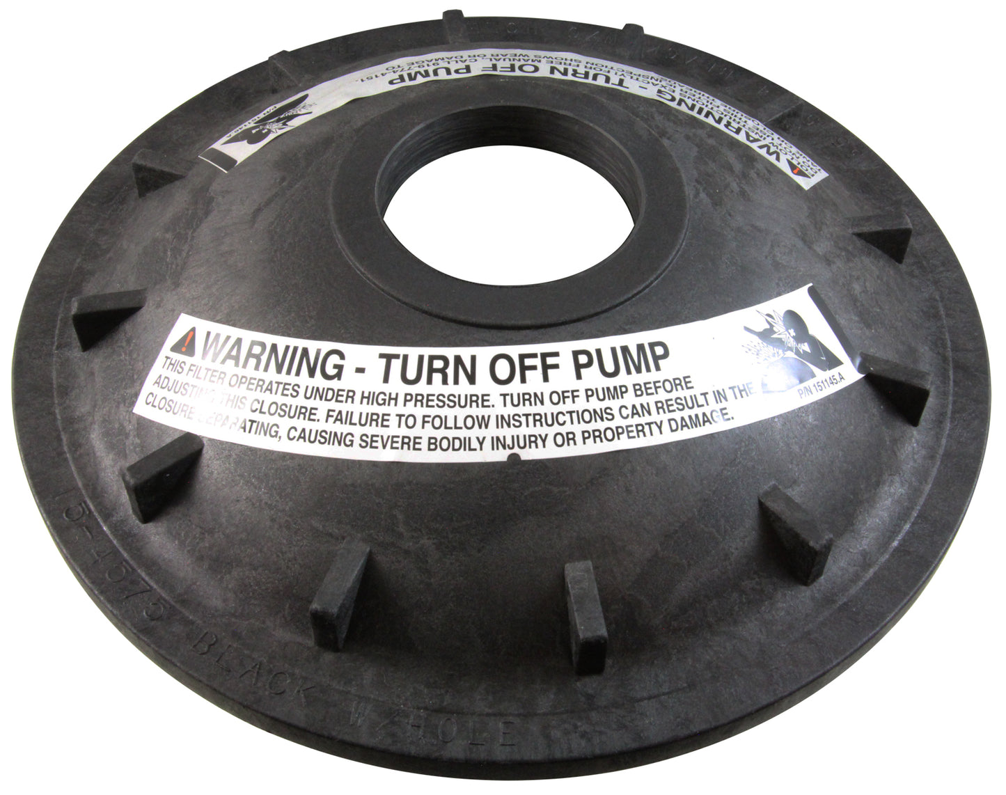 Couvercle de réservoir, Pentair, TR100C/TR140C/Triton C3, 8,5", filetage BTR