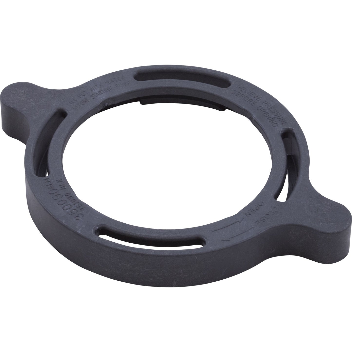Clamp Ring, Pentair SuperMax, Trap Lid, Black