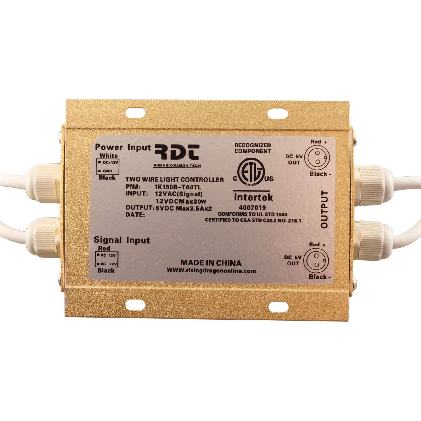 Contrôleur d'éclairage, Rising Dragon, système à 2 fils, 150 POL, dernier cri