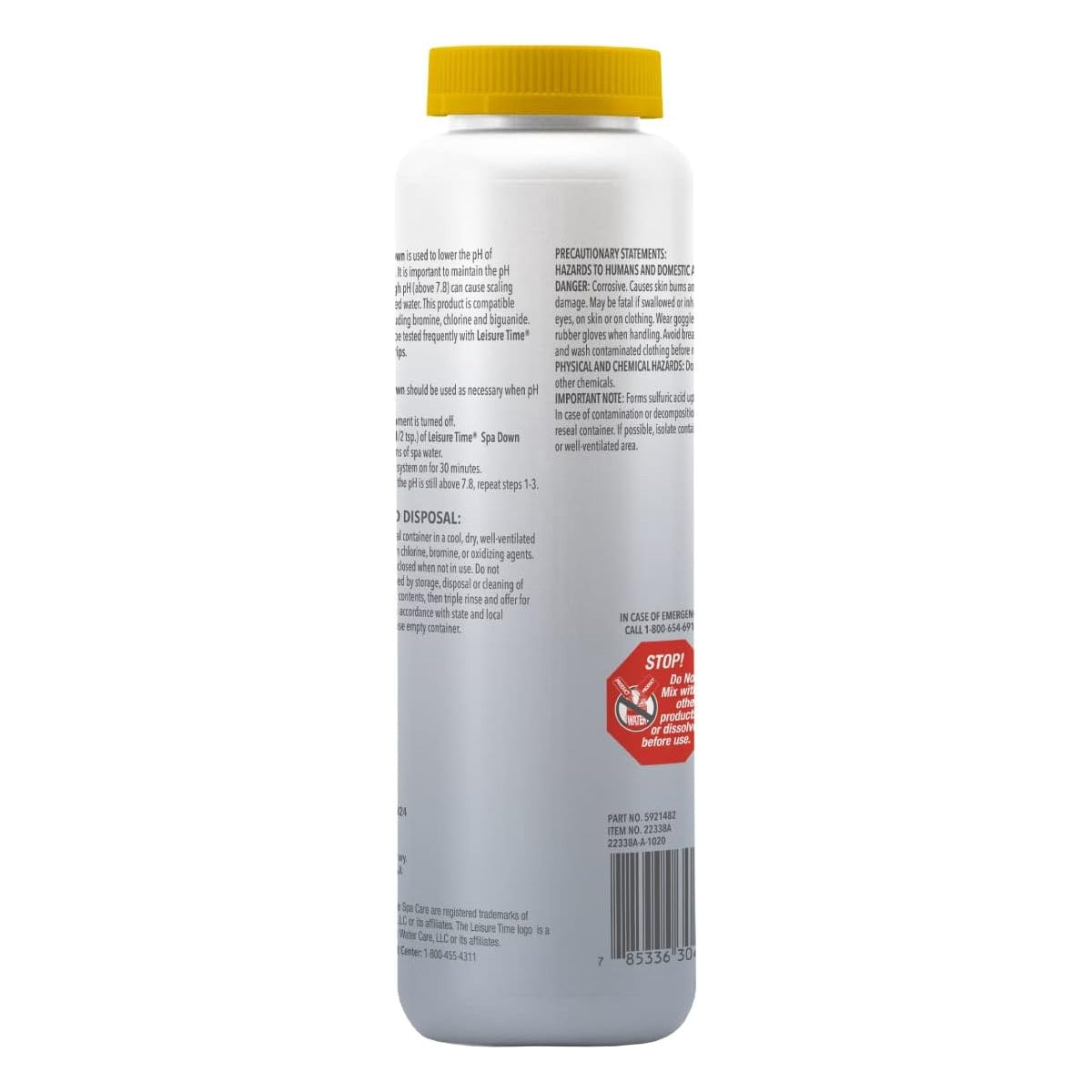 22338A Leisure Time 2.5lb Spa Down Balancer for Spas and Hot Tubs 1 PAK