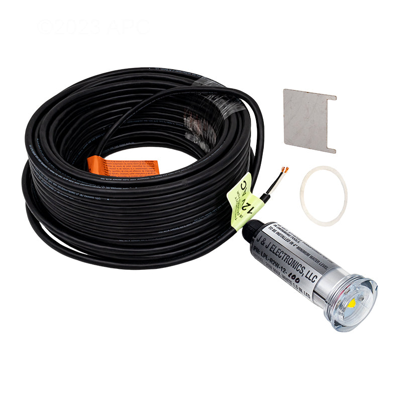 12V, 20W Pure White, 1.5in Nicheless LED Light, 100' Cord, 25051