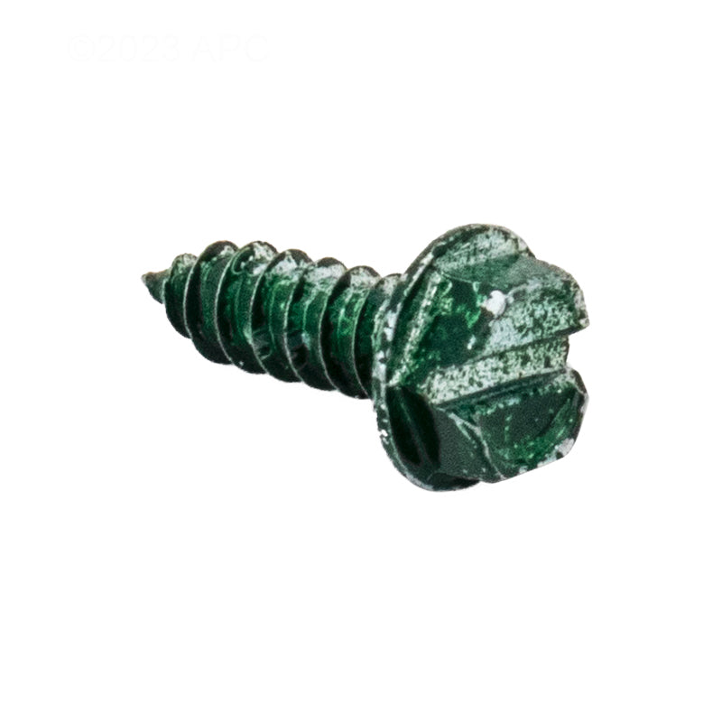 Ground Screw, #8, Green, 525214