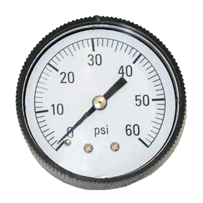 Pressure Gauge, 1/4in Back Mount, 80-847 – PST Pool Supplies