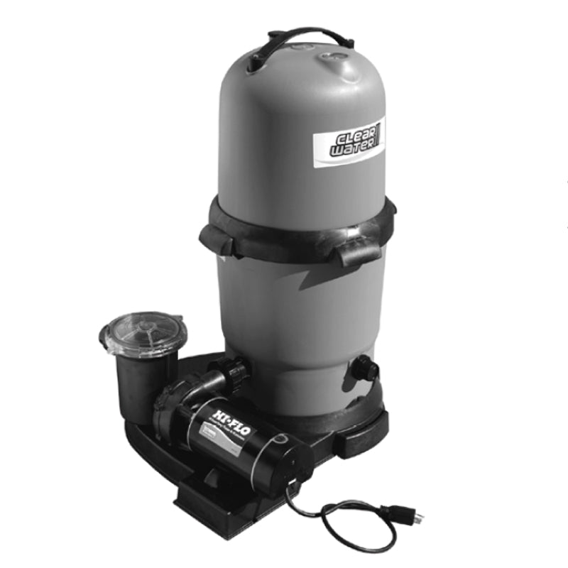 100sqft Waterway Clearwater II Cartridge Filter w/ 1.5 HP Pump Kit