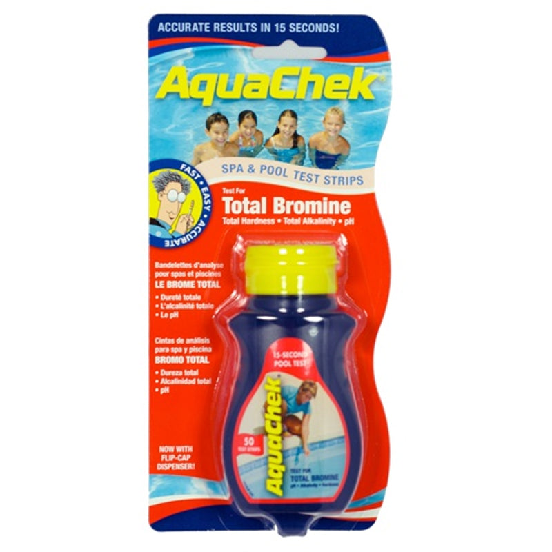 AquaChek Red Bromine Test Strips, 50 Per Bottle, 521252A