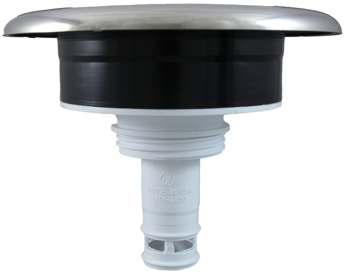 Waterway 210-8161S Master Massage Jet, Stainless Steel and Black, massage jet internal