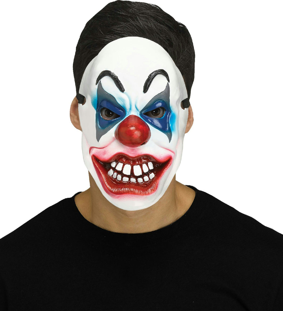 Fun World Killer Clown Red White Blue Horror Halloween Mask