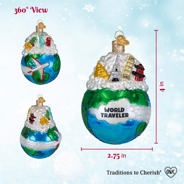 World Traveler Ornament