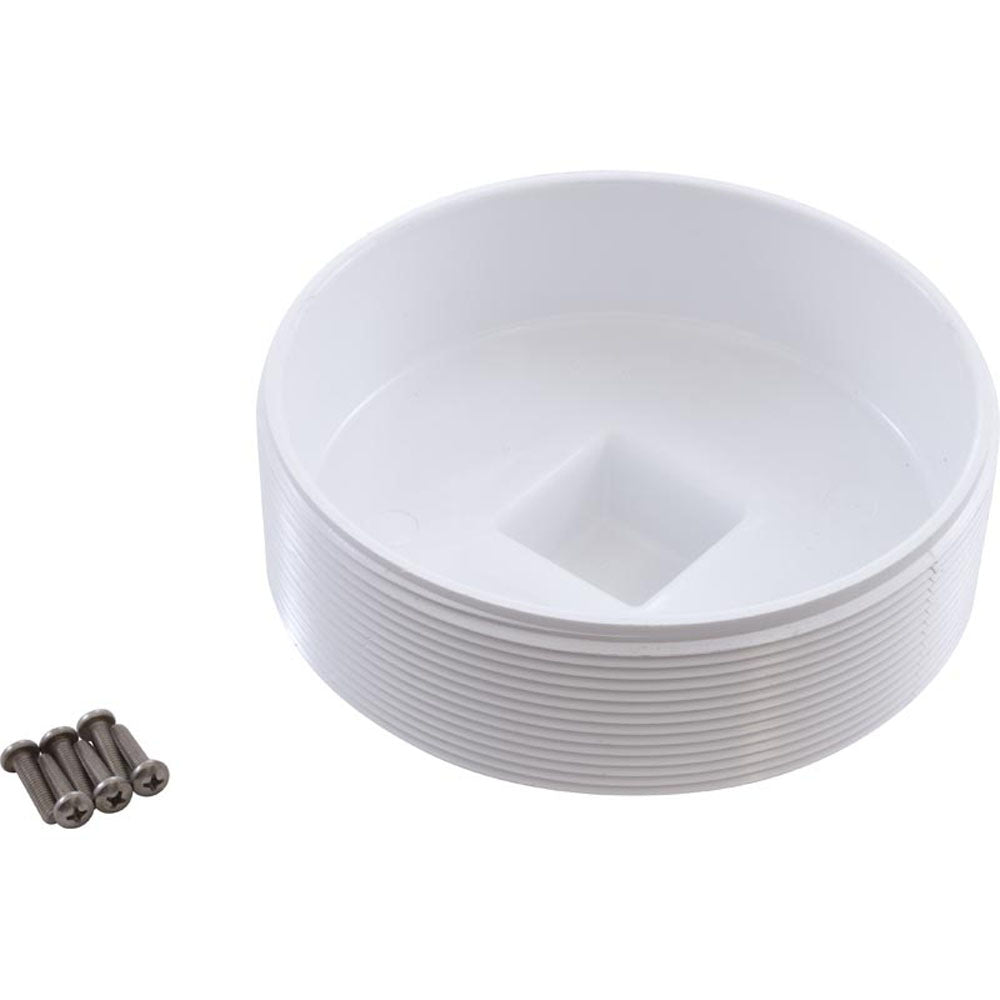 Main Drain, Waterway Clover Drain, 24-7/16", 6" Slip, Black