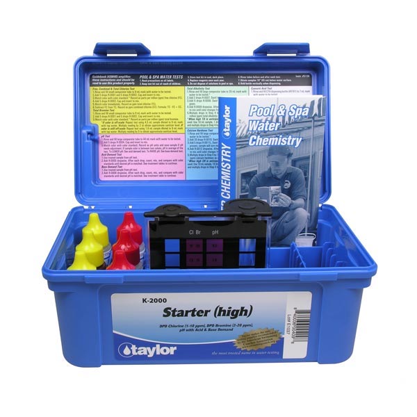 K-2000 Starter, Bromine & Chlorine (hi range), DPD/pH, Taylor Technologies