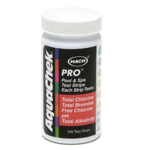 Aquachek, 511710 Pro Kit de test 5 en 1 pour piscine et spa, 5 bandes, 5 options, paquet de 100