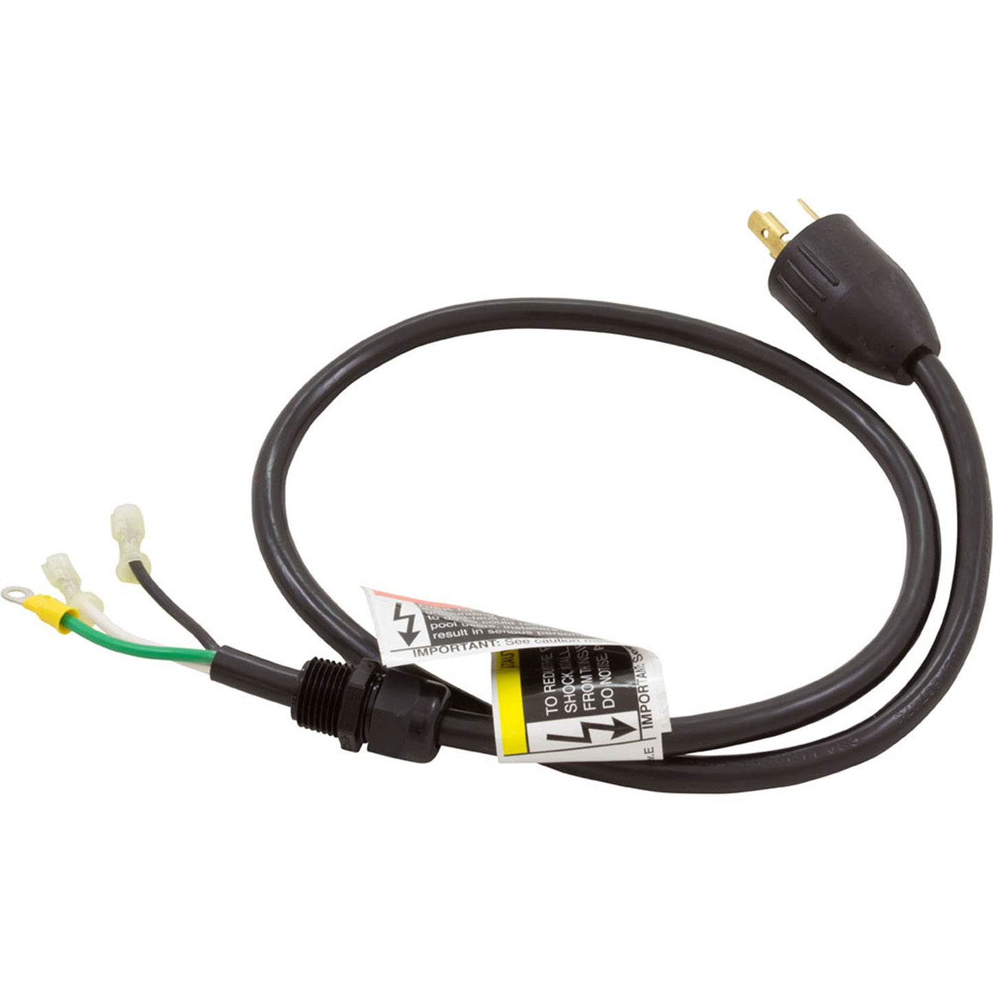 Conjunto de cable de 3 pies, 20 A, enchufe n.° 12/3 con cable de conexión