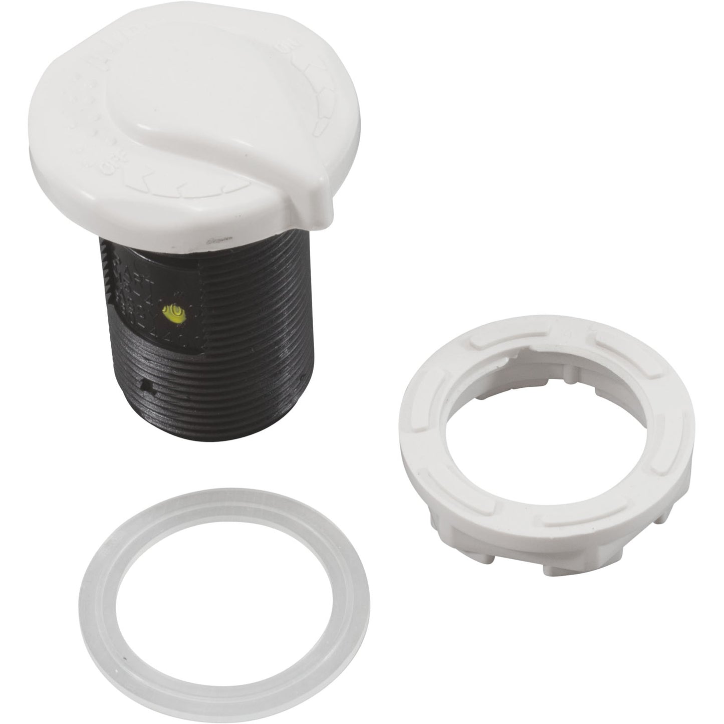 Control de aire Truseal, corto, 2 ½", blanco