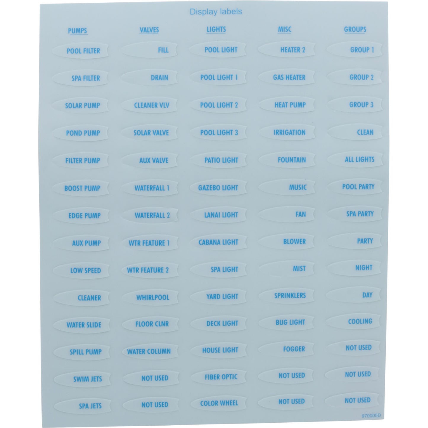 Pantalla local, Aqua Logic, PS-4, Piscina y spa