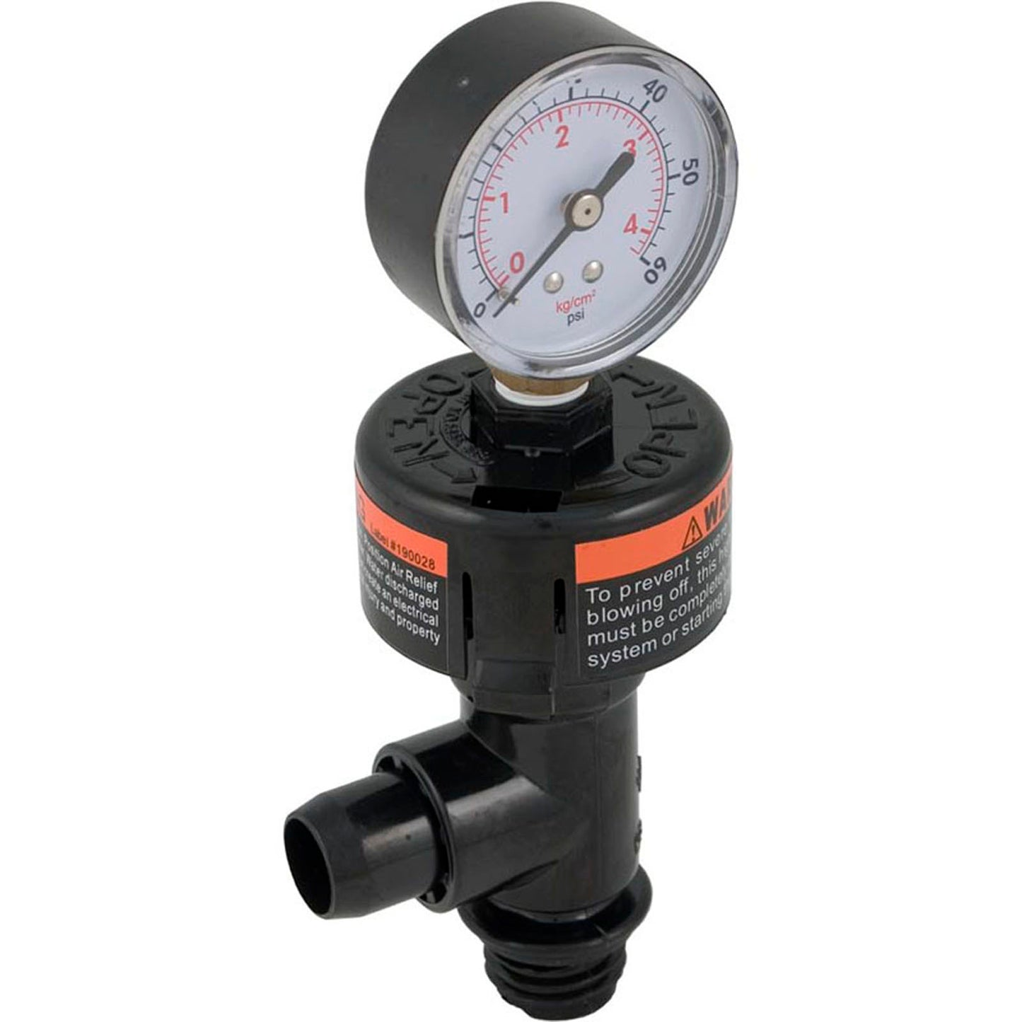 Pressure Gauge Assembly, Pentair SMBW, 1/4"mpt, 0-60psi, Bttm Mount