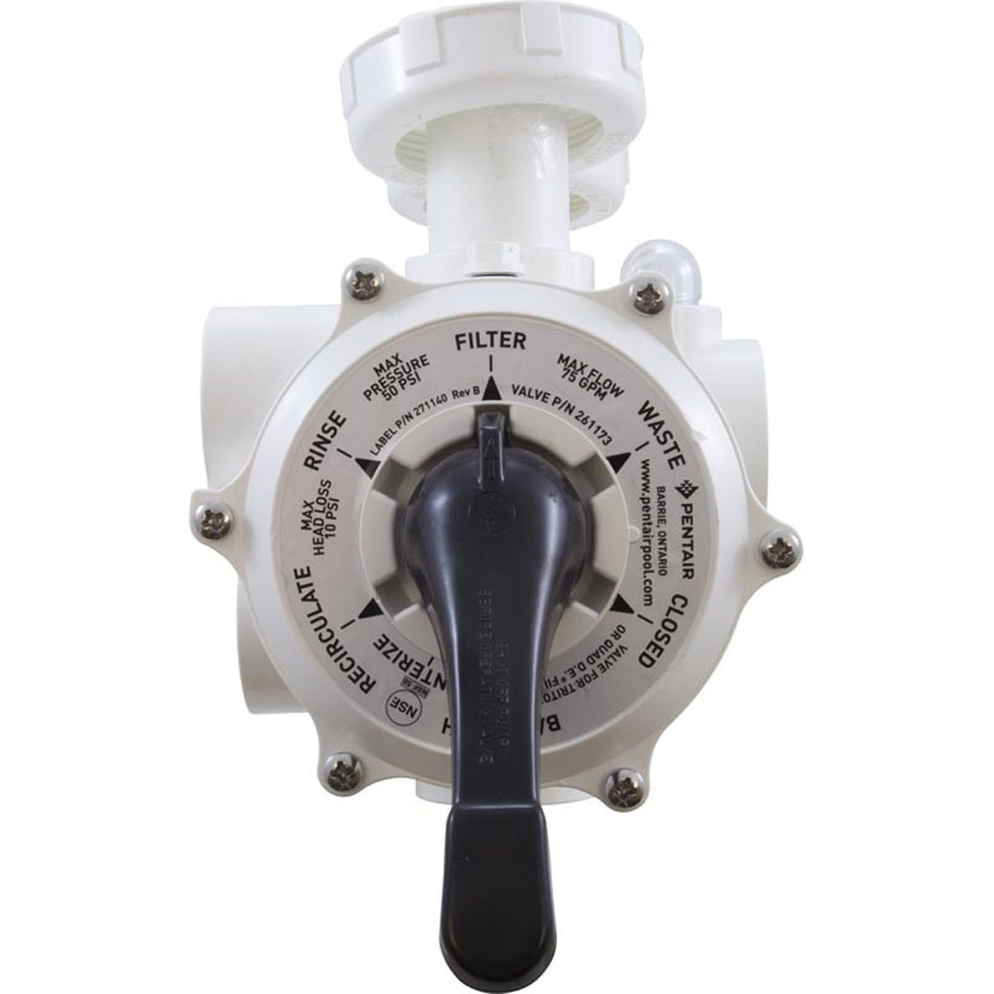 MPV, filtre à sable Pentiar Pool Products, 1-1/2" PVC, 6 positions