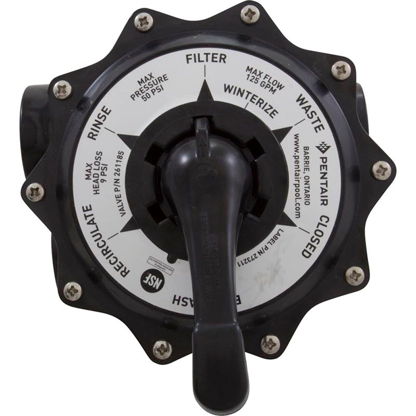 Multiport Valve, Pentair Tagelus TA 100D, 2", 6 Position