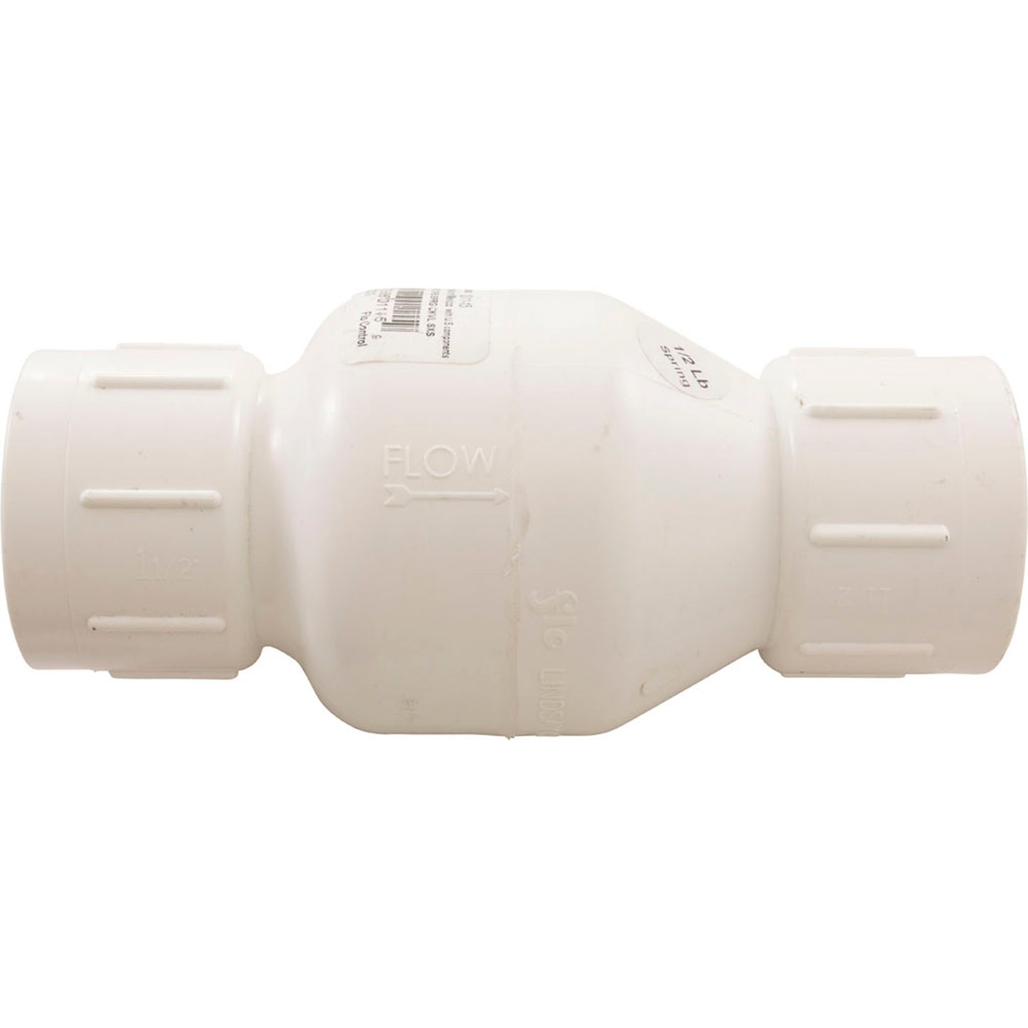 Check Valve, Flo Control 1011, 1-1/2"s, 1/2lb, Spring, Water
