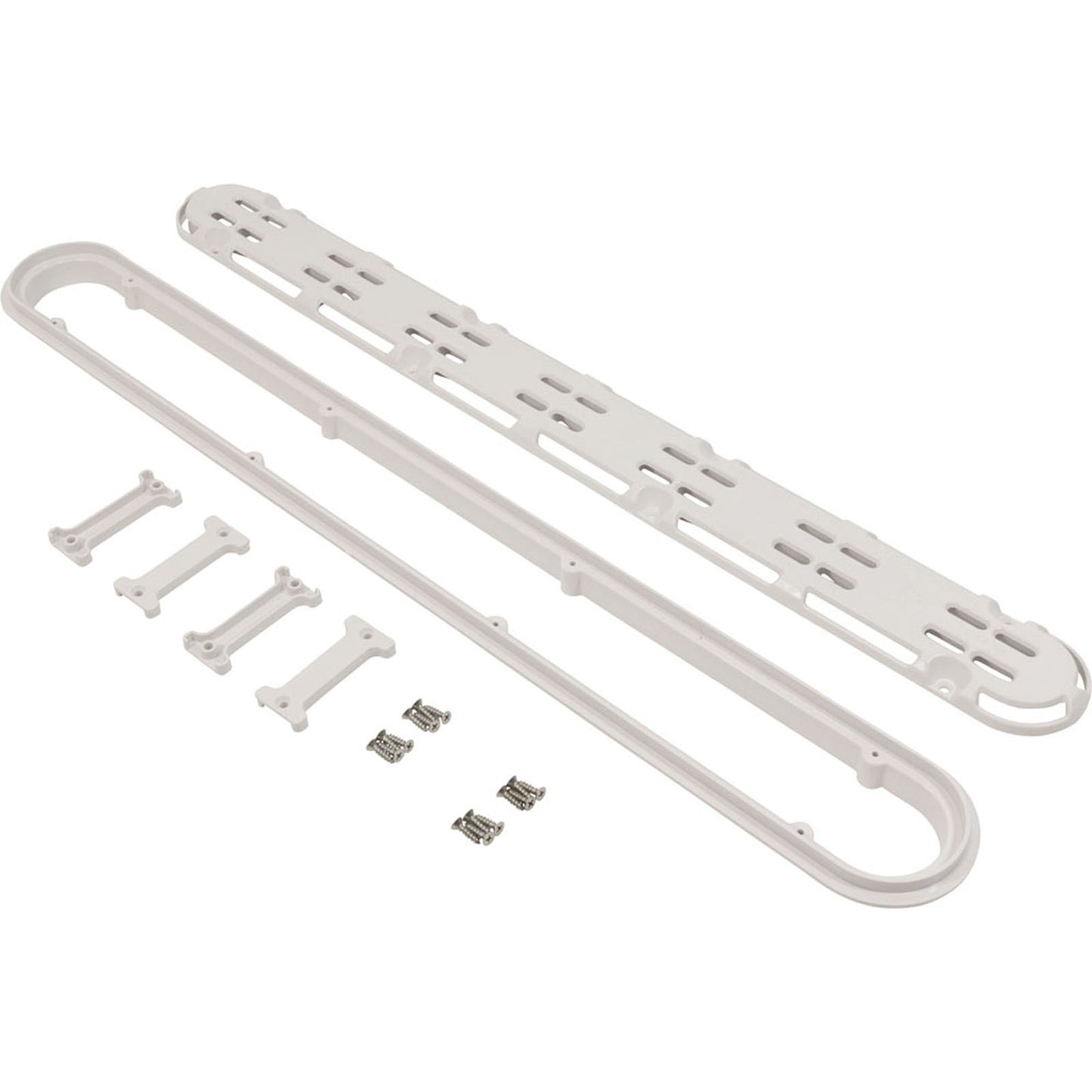 Channel Drain Cover, Aquastar, 32", Anit-Entrap, w/Frame, Wht