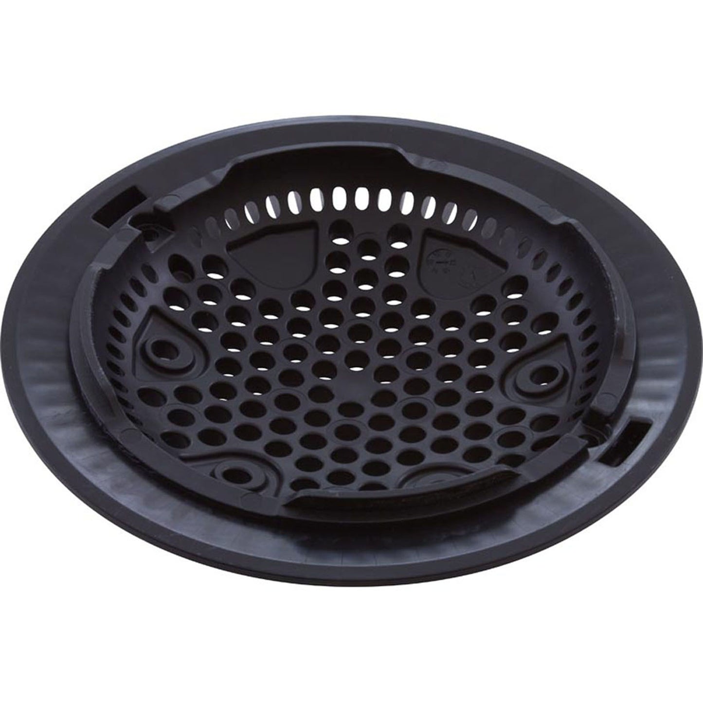 Main Drain Grate, Hayward Anti Vortex, 7-3/4"dia Round, Blk