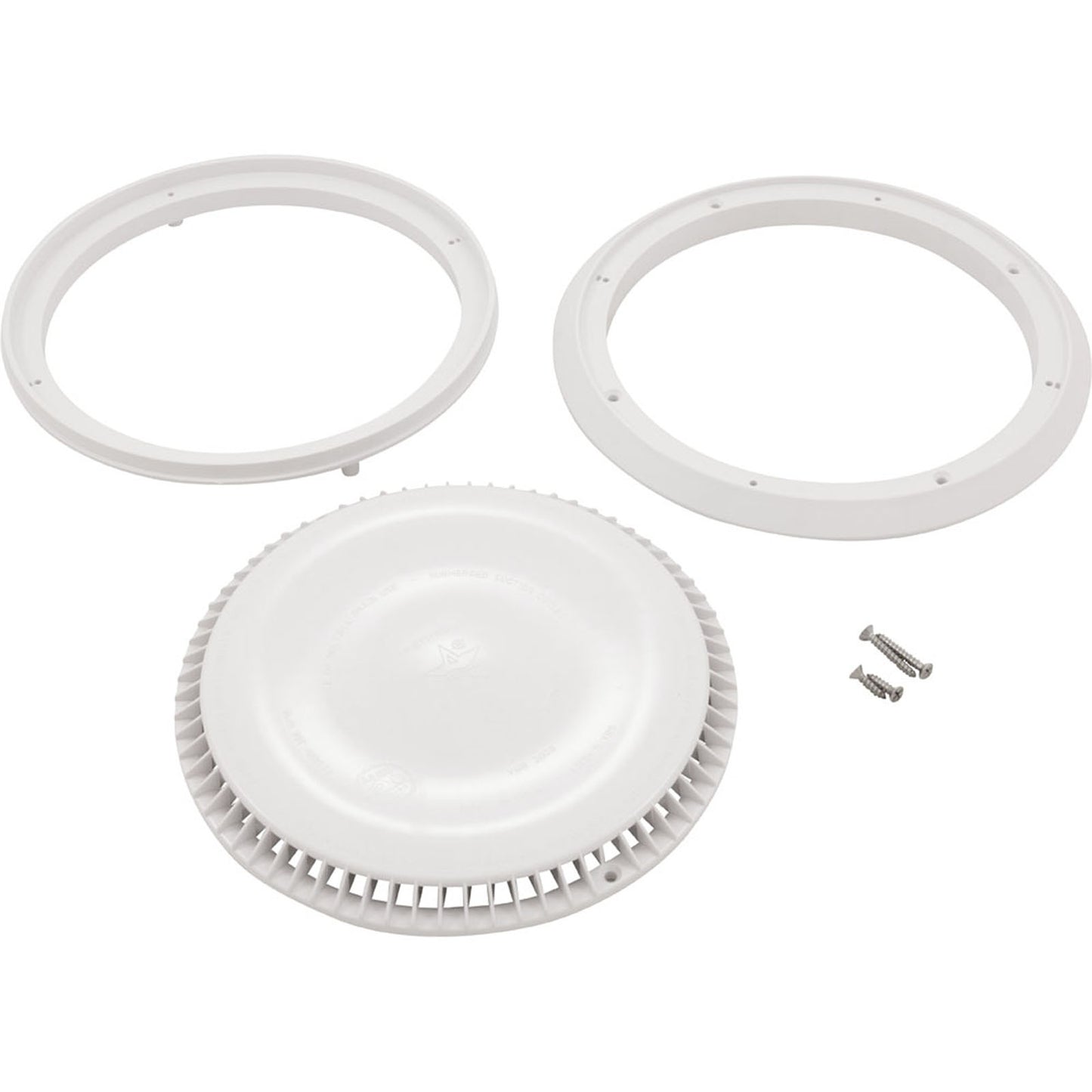 AquaStar 10" Round White Pool Drain Cover & Frame, 10AVR101