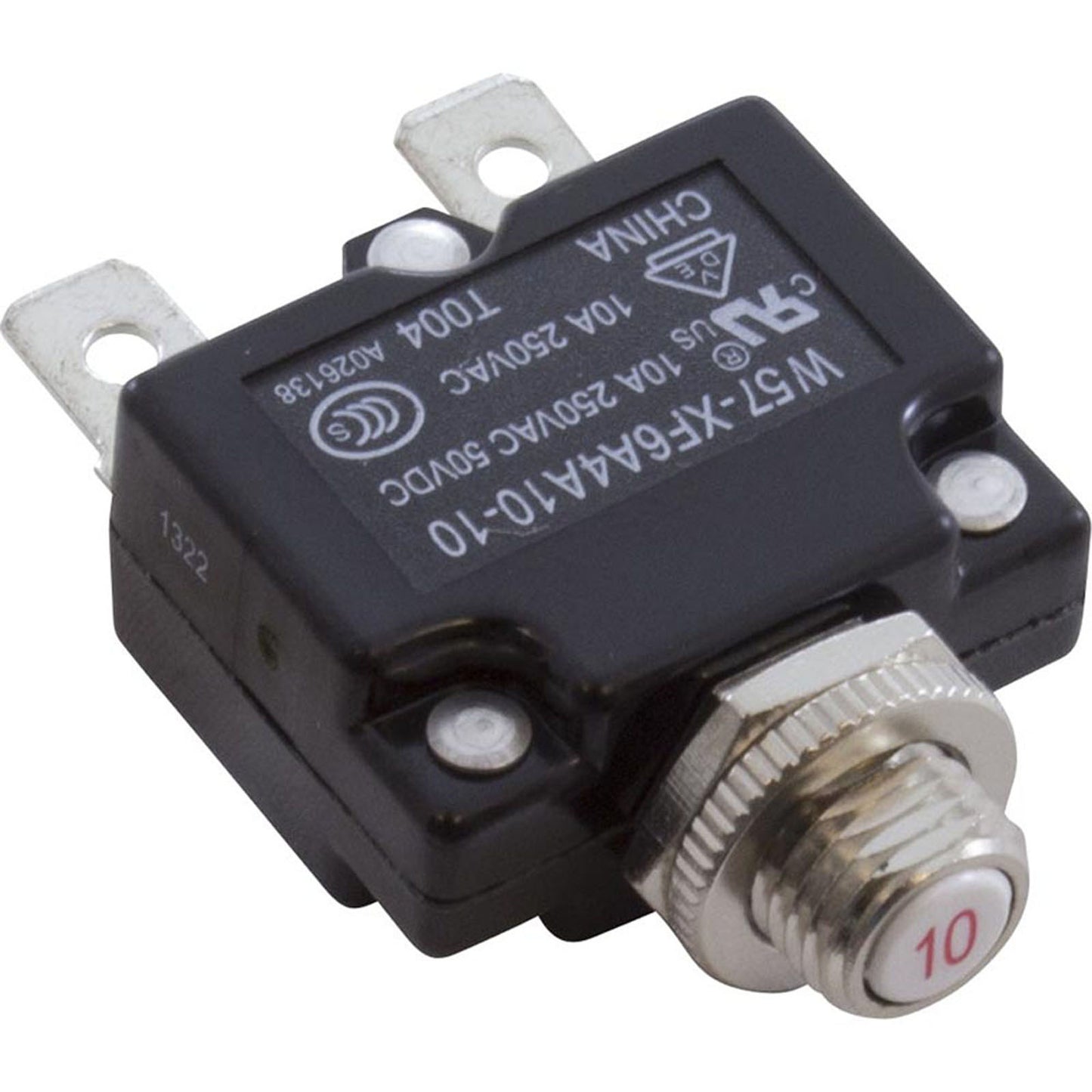 Circuit Breaker, Pentair EasyTouch, 10A, Resettable